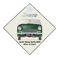 Austin Healey Sprite MkIV 1966-69 Car Window Hanging Sign